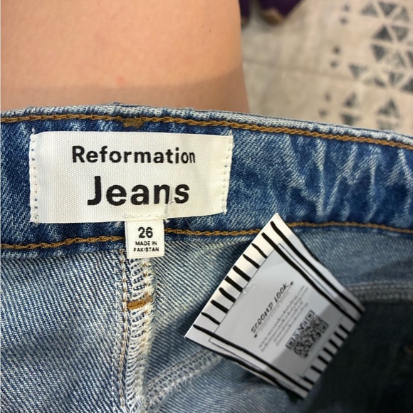 Reformation Peyton high rise boot cut jeans light wash size 26 - Picture 2 of 3